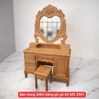 Bàn trang điểm bằng gỗ gõ đỏ