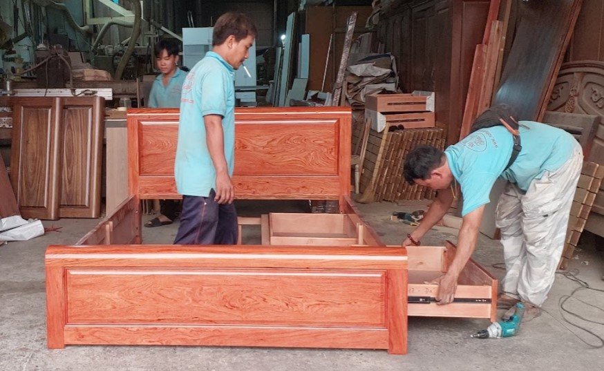 Bảng giá giường gỗ tự nhiên mới nhất 2026 theo kích thước