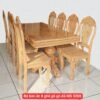 Bộ bàn ăn 8 ghế gỗ gõ đỏ MS 3308 2 Bộ bàn ăn 8 ghế gỗ gõ đỏ MS 3308