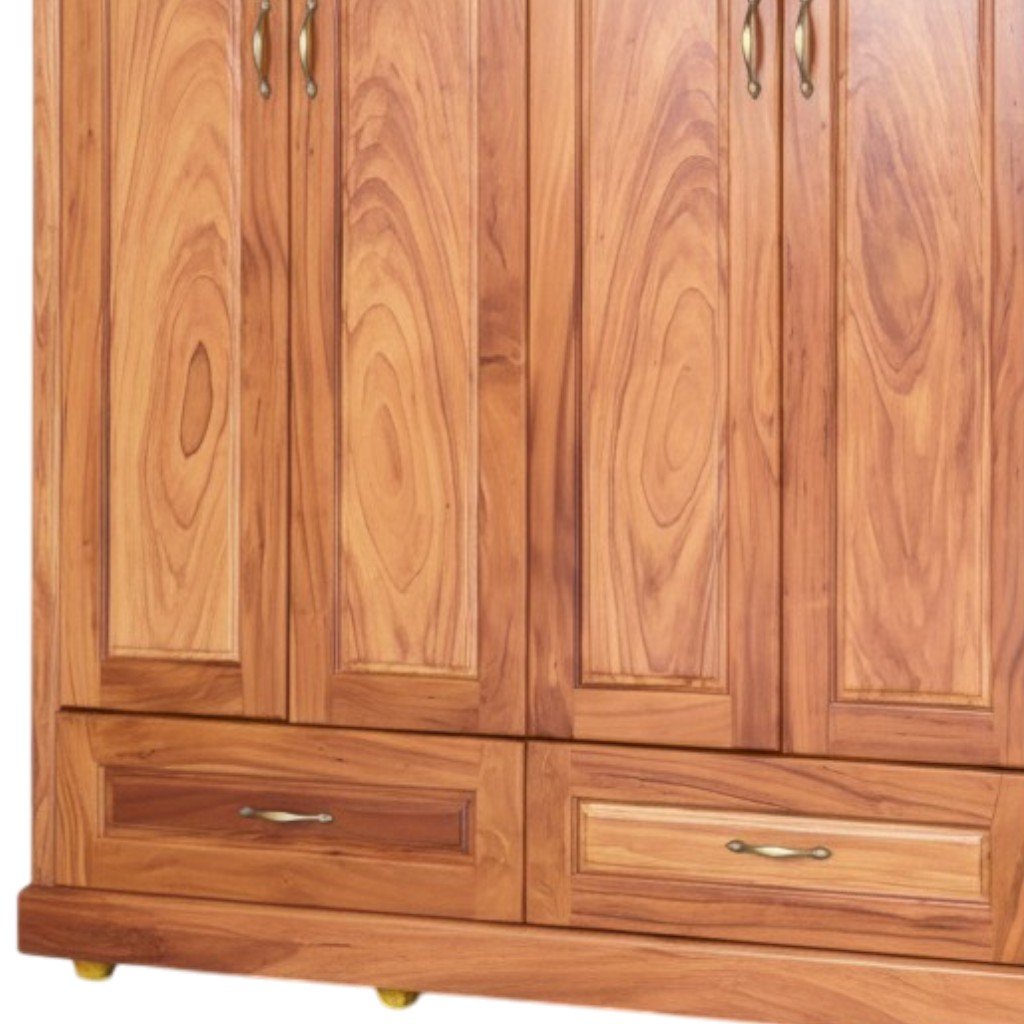 Chi tiết vân gỗ tủ quần áo gỗ gõ đỏ hiện đại Chi tiết vân gỗ tủ quần áo gỗ gõ đỏ hiện đại