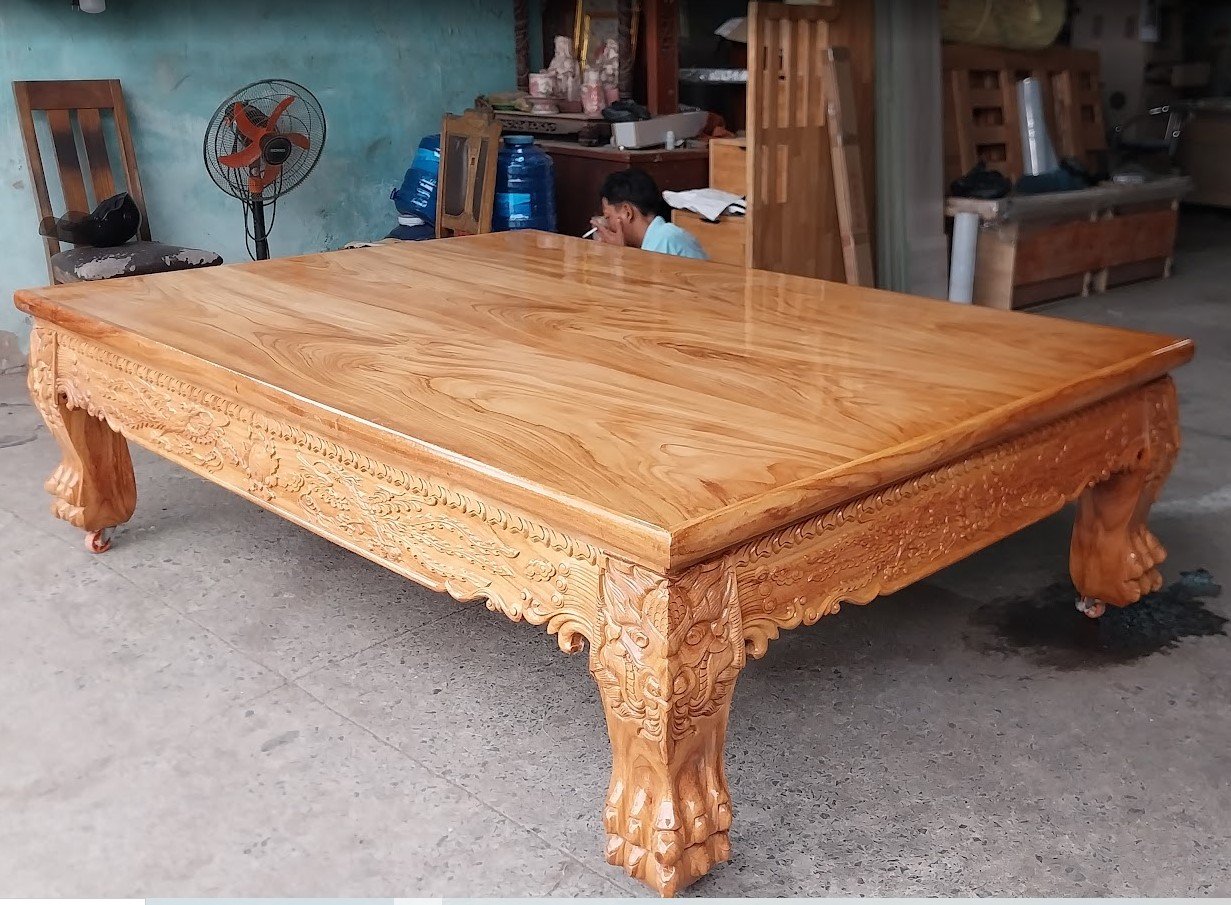 Đi văng gỗ gõ đỏ tự nhiên MS 3286 7 Đi văng gỗ gõ đỏ tự nhiên MS 3286