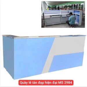 Quầy lễ tân đẹp hiện đại MS 2984