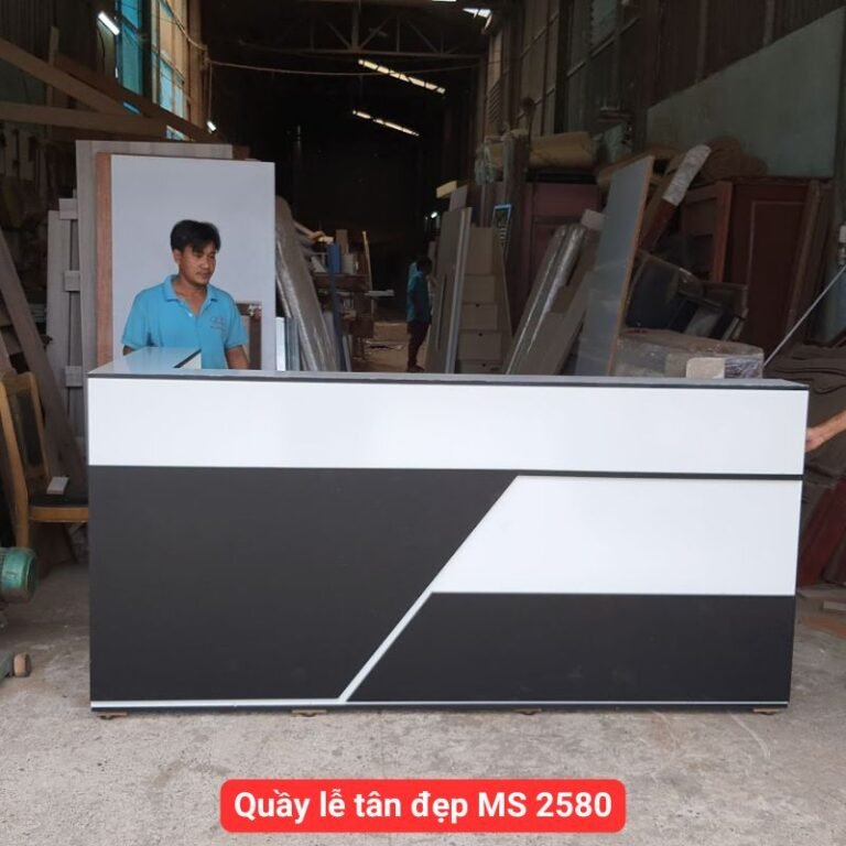 Quầy lễ tân đẹp tại TP HCM MS 2580