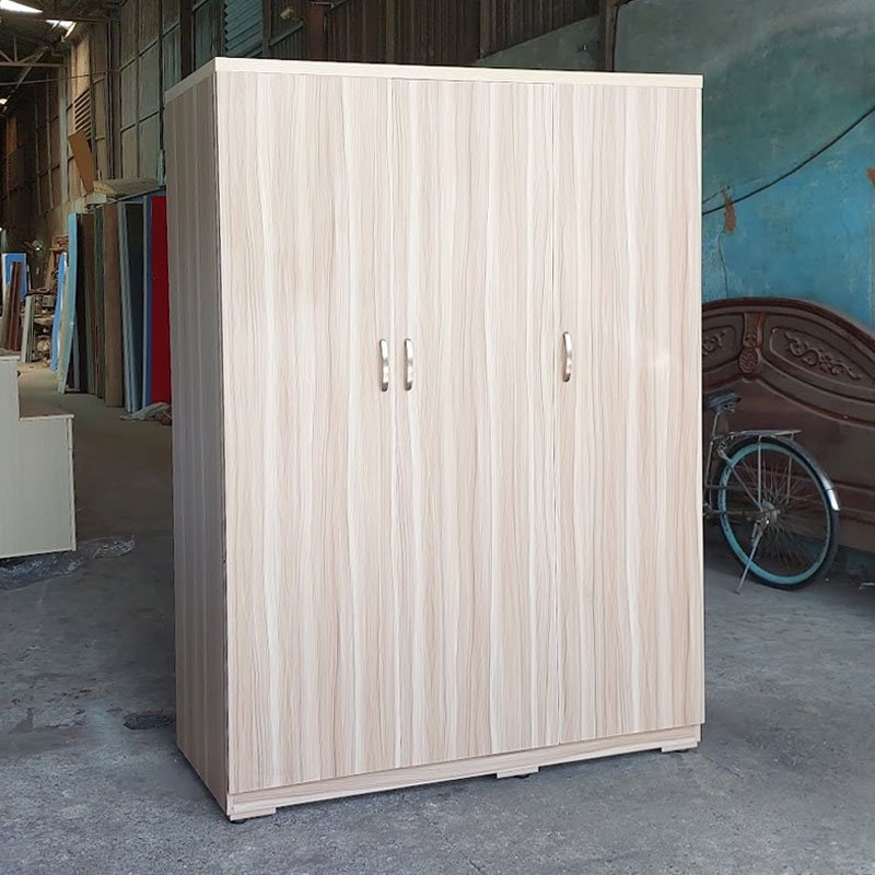 Tủ quần áo 3 cánh đẹp màu vân gỗ hiện đại