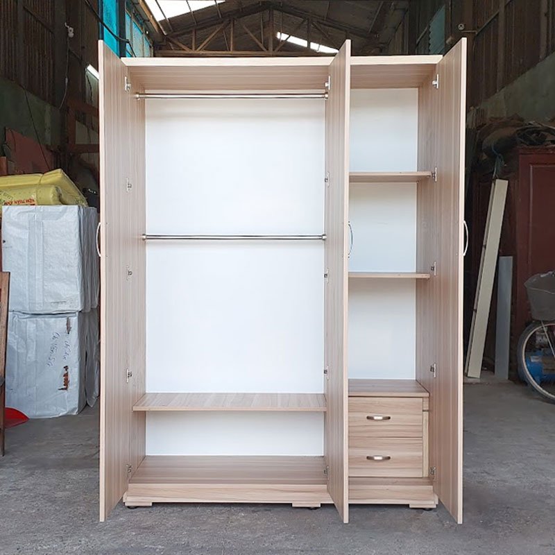 Tủ quần áo 3 cánh đẹp gỗ công nghiệp lõi xanh