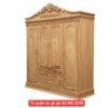 Tủ quần áo gỗ gõ đỏ MS 3298 Tủ quần áo gỗ gõ đỏ MS 3298