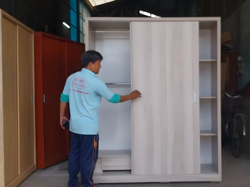 Tủ quần áo 2 cửa lùa