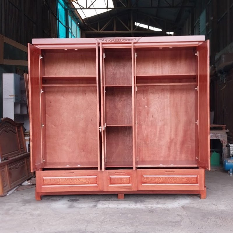 Tủ quần áo gỗ 5 cánh