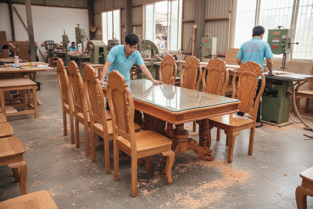 Bàn ăn 8 ghế đẹp