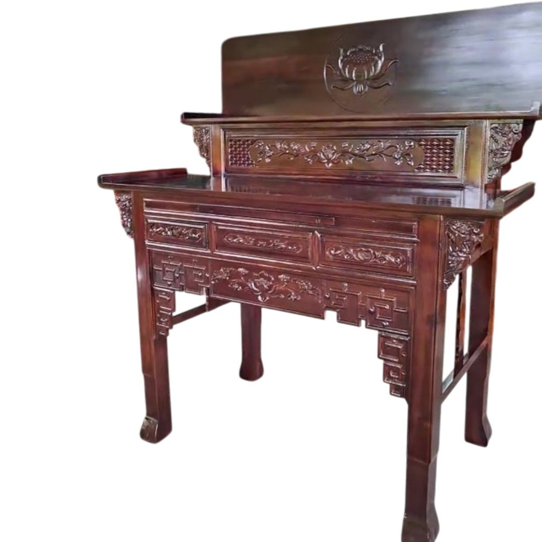 Bàn thờ gỗ tràm kích thước 1m54