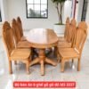 Bộ bàn ăn 6 ghế gỗ gõ đỏ MS 3337