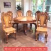 Bộ bàn ăn 8 ghế gỗ tự nhiên cao cấp