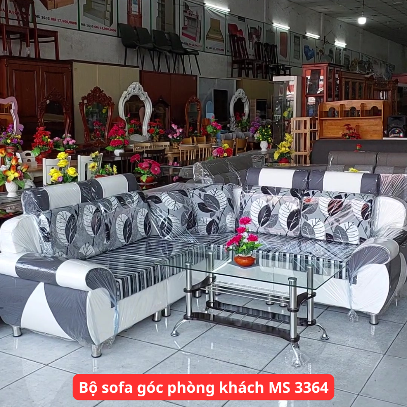 Bộ sofa góc phòng khách MS 3364 1 ộ sofa góc phòng khách MS 3364