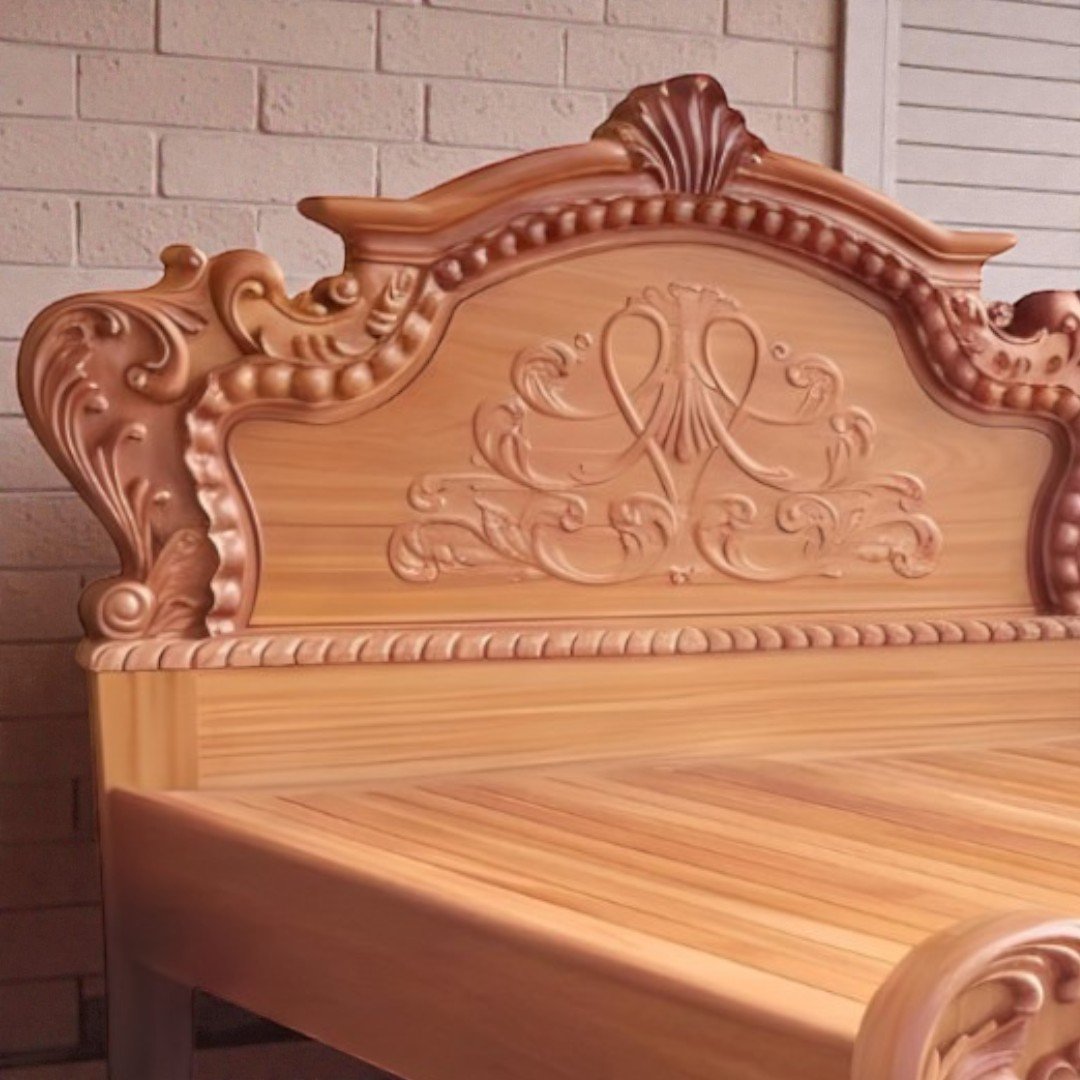 Chi tiết giường ngủ gỗ gõ đỏ hoàng gia bền đẹp chống mối mọt