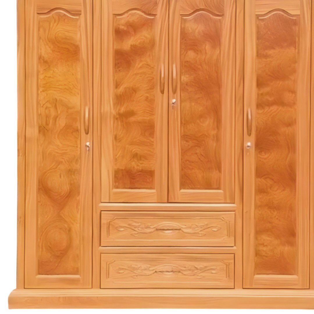 Chi tiết tủ quần áo gỗ tự nhiên