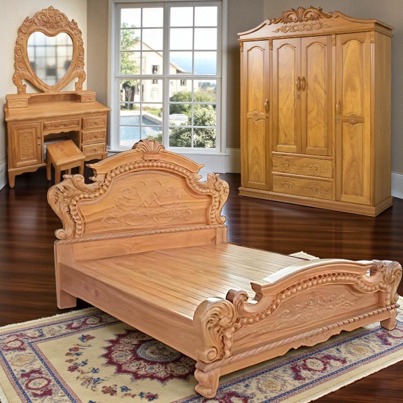 Combo phòng ngủ gỗ tự nhiên