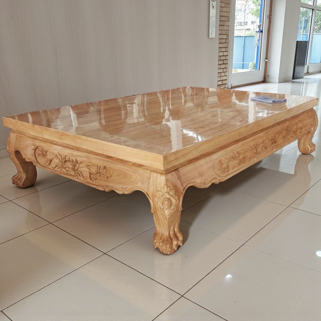 Li văng gỗ gõ đỏ cao cấp MS 3334 6 Li văng gỗ gõ đỏ tự nhiên cao cấp phòng khách