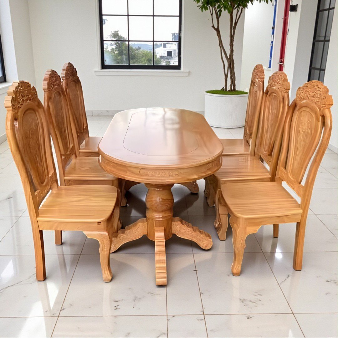 Thiết kế bộ bàn ăn 6 ghế hiện đại cho phòng ăn gia đình