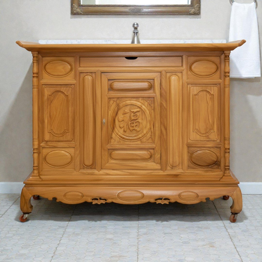 Tủ Thờ Gỗ Gõ Đỏ Tự Nhiên