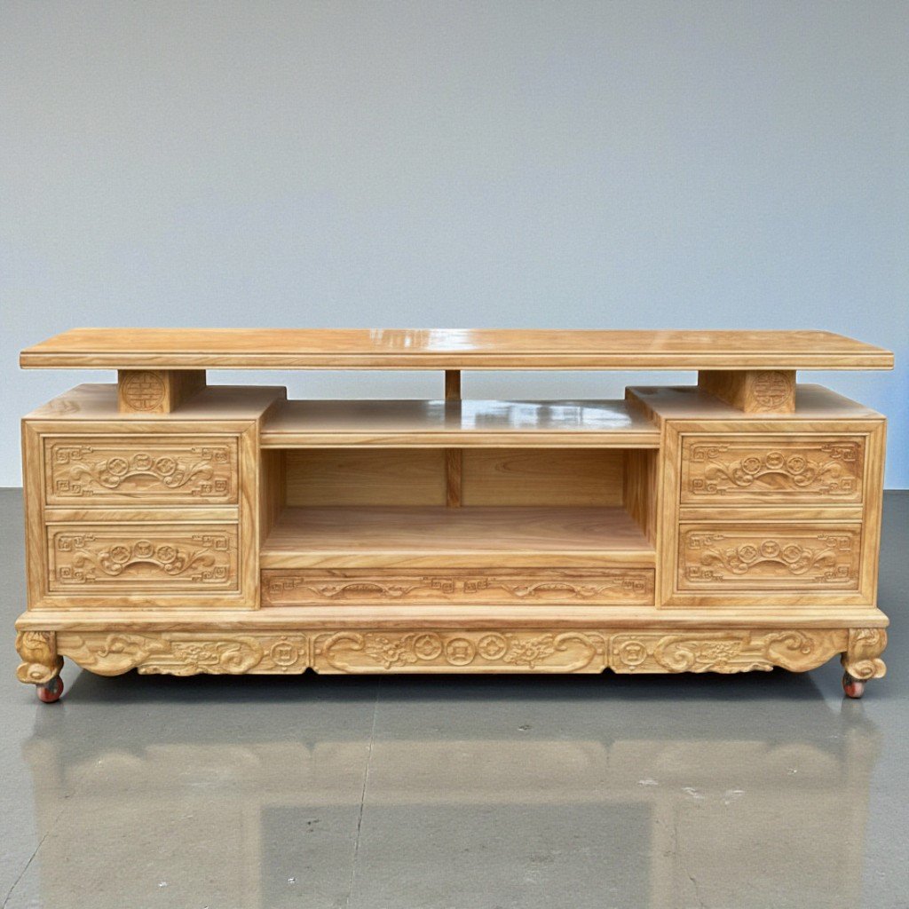 Tủ kệ tivi gỗ gõ đỏ