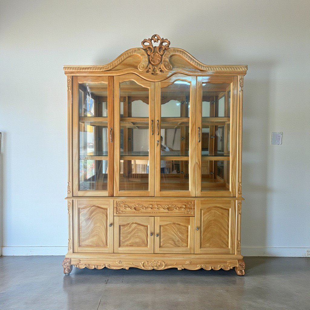 Tủ rượu gỗ gõ đỏ