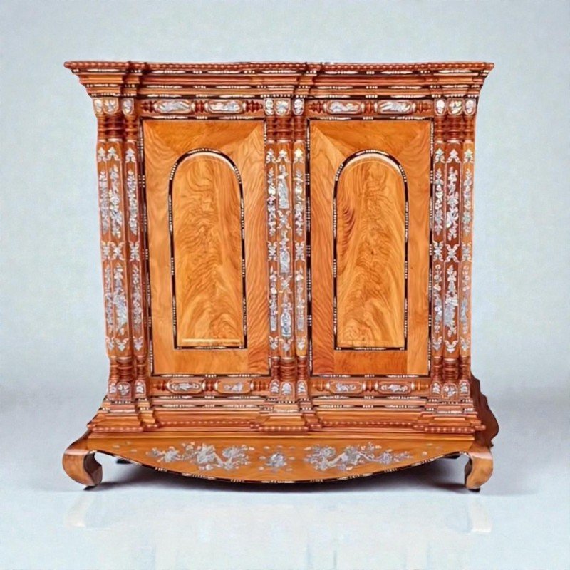 Tủ thờ gỗ 9 trụ