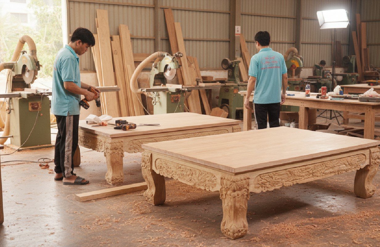 Li văng gỗ gõ đỏ cao cấp MS 3334 11 Li văng gỗ gõ đỏ tự nhiên