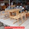 Bàn ăn xếp gọn gỗ tự nhiên MS 3399 Bàn ăn xếp gọn gỗ tự nhiên MS 3399