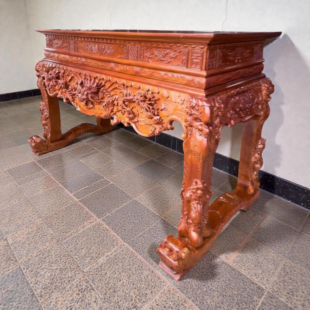 Bàn thờ Tứ Linh gỗ Gõ Đỏ