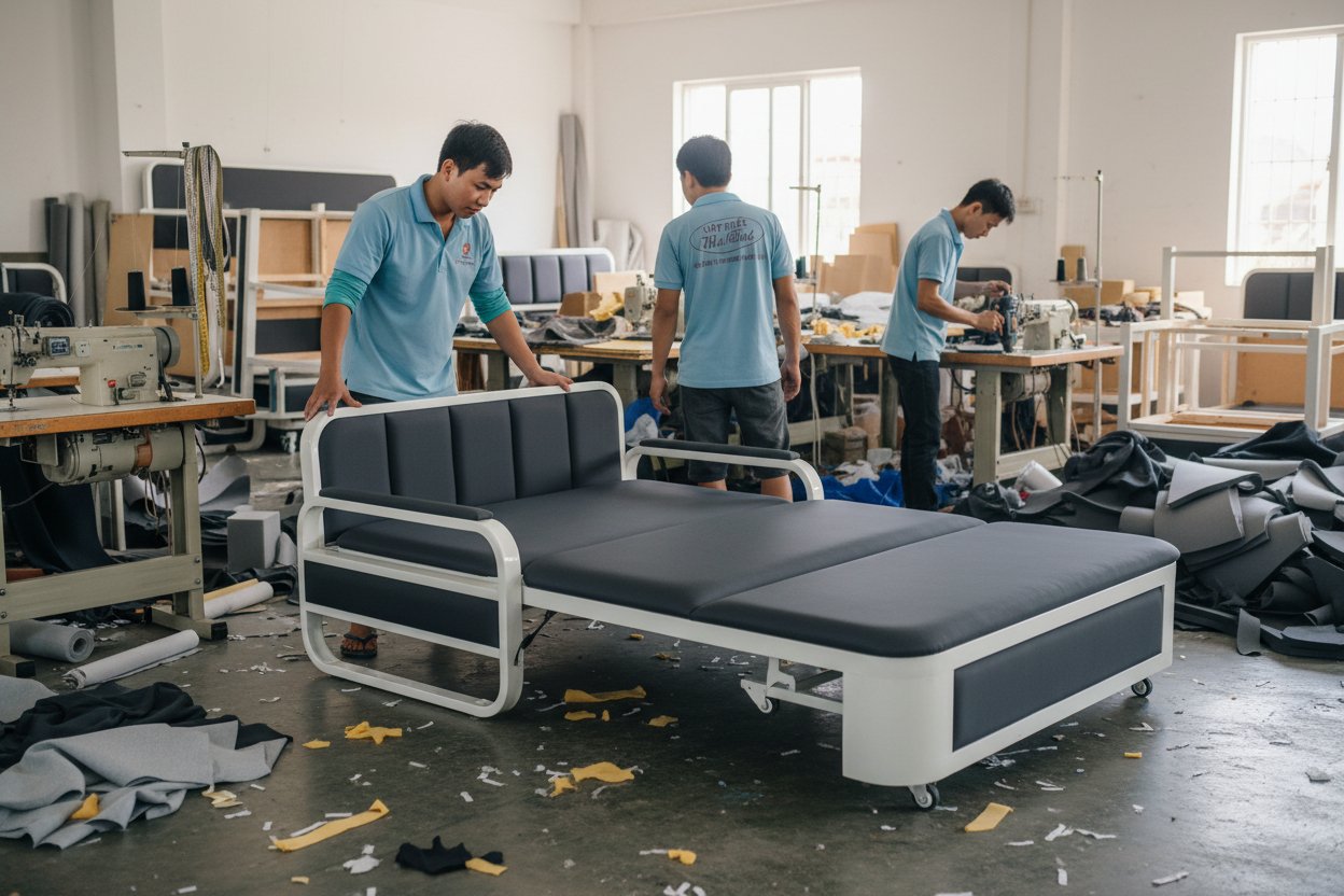 Sofa kéo ra thành giường ngủ MS 3398 9 Sofa giường thông minh cho căn hộ chung cư nhỏ