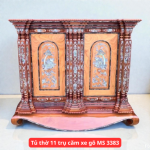 Tủ thờ 11 trụ căm xe gõ MS 3383
