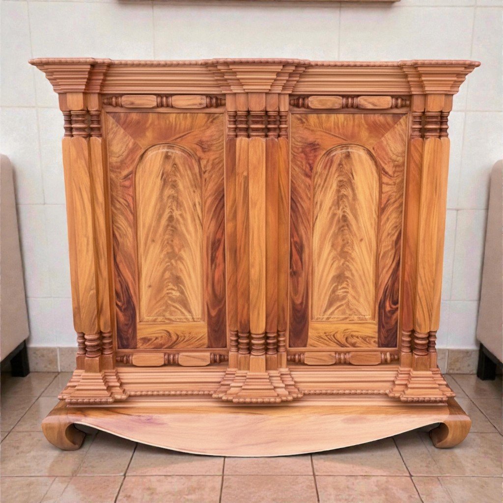 Tủ thờ gõ đỏ 15 trụ cao cấp