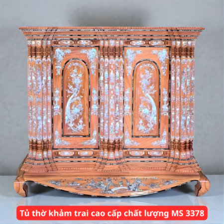 Tủ thờ khảm trai cao cấp chất lượng MS 3378