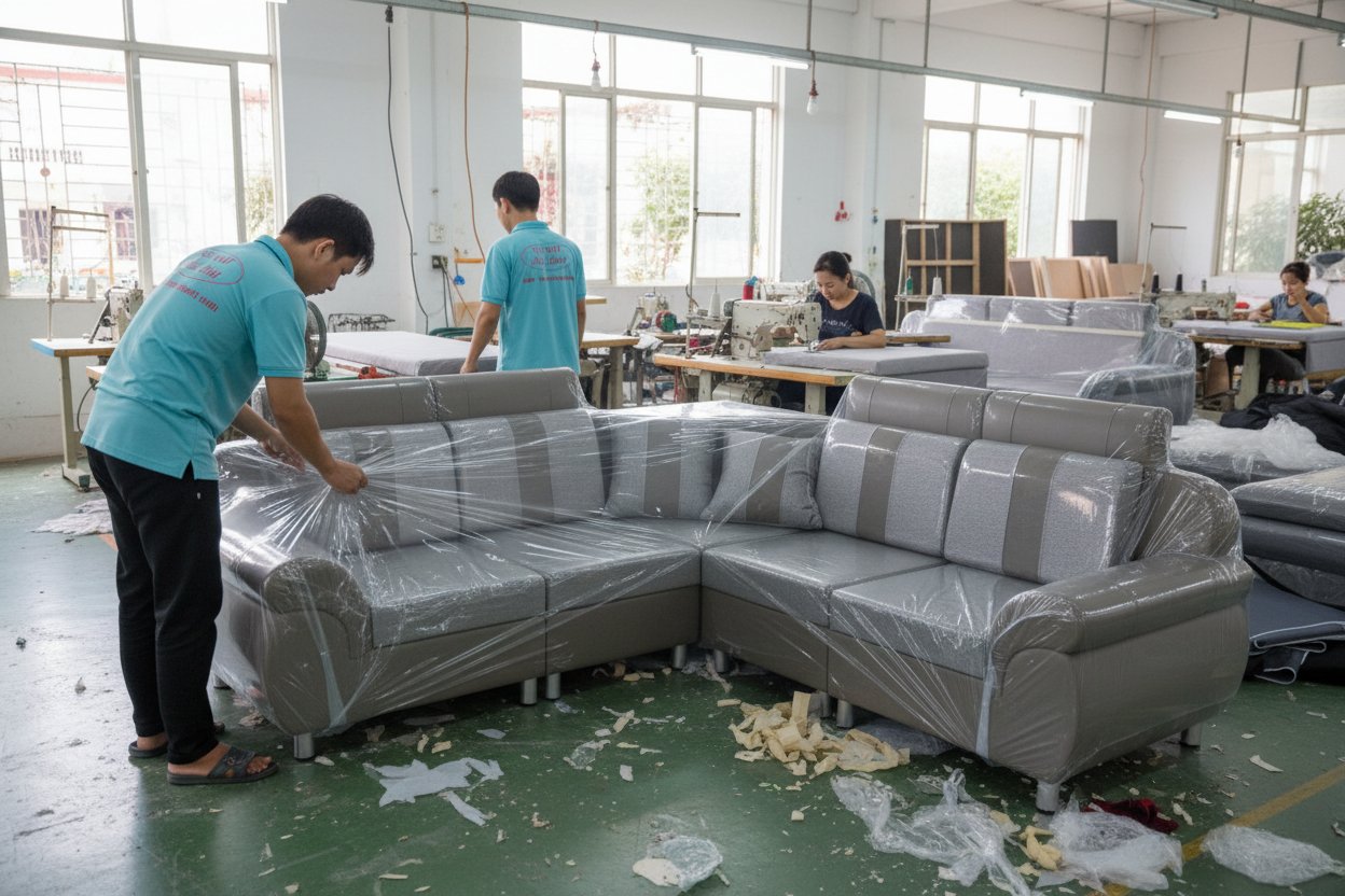 Salon nệm đẹp phòng khách chung cư sang trọng