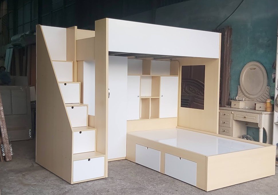 Giường tầng gỗ tự nhiên