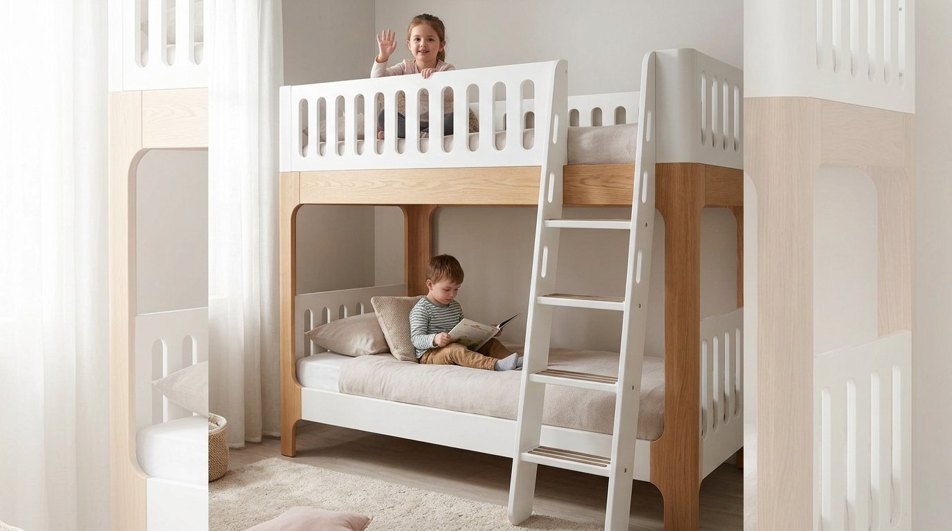 Giường tầng gỗ mdf chống ẩm