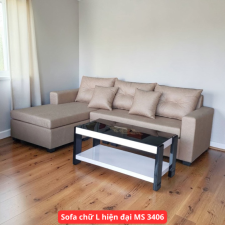 Sofa chữ L hiện đại MS 3406