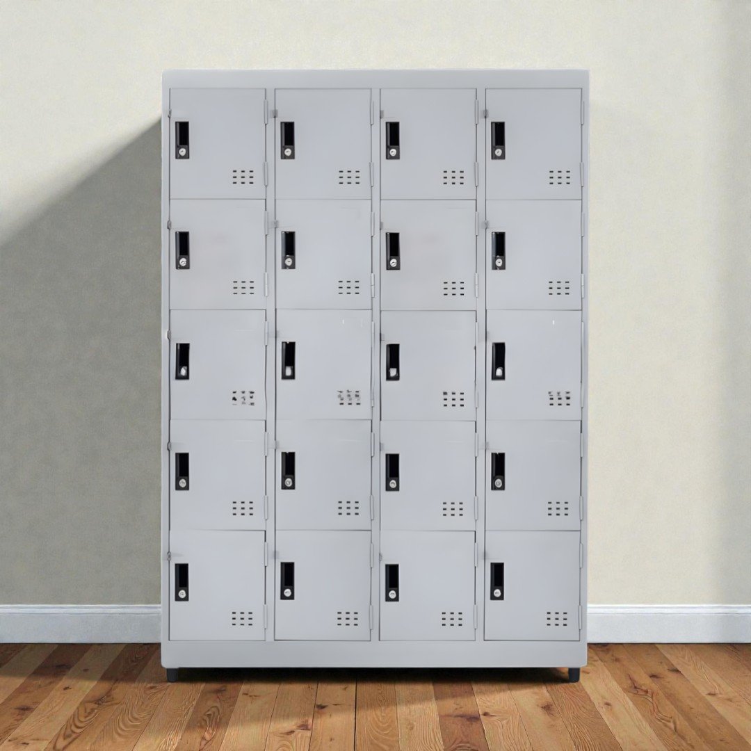 Tủ locker để đồ 20 ngăn dùng cho văn phòng nhà xưởng