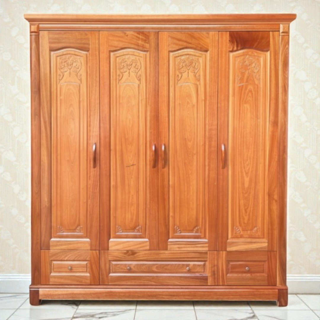 Combo phòng ngủ gỗ hiện đại MS 3426 4 Tủ quần áo gỗ hiện đại