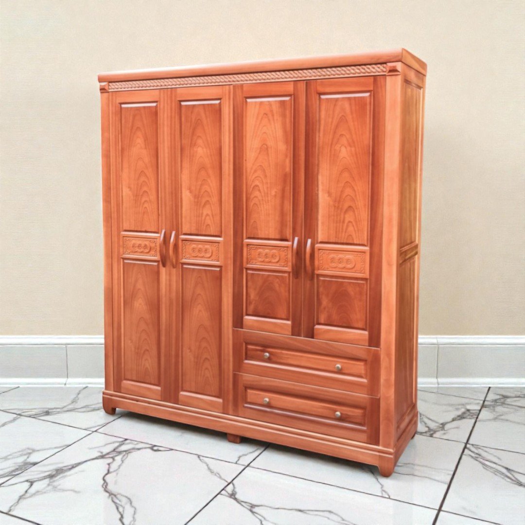 Tủ quần áo gỗ tự nhiên hiện đại