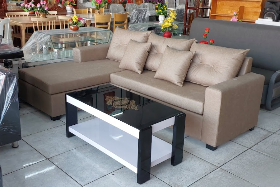 Sofa chữ L hiện đại MS 3406 8 Sofa chữ L hiện đại kích thước 2m4 x 1m55 sang trọng