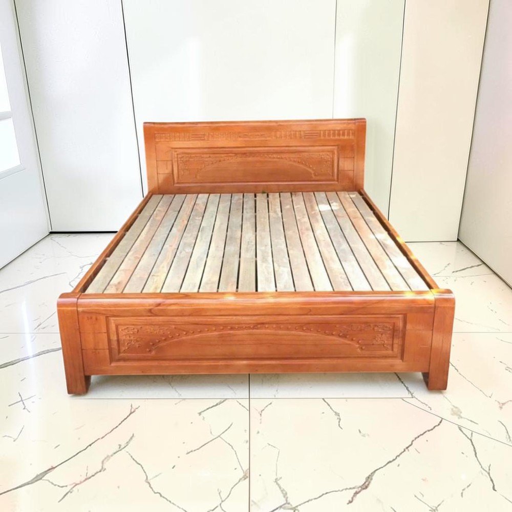 Mẫu Giường Ngủ Gỗ MDF Đẹp