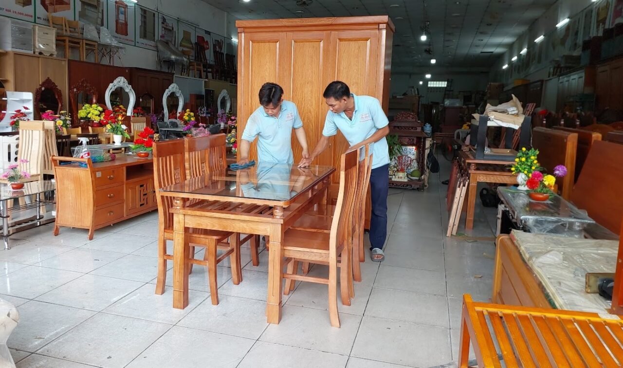 Bàn Ăn Gỗ Sồi 6 Ghế