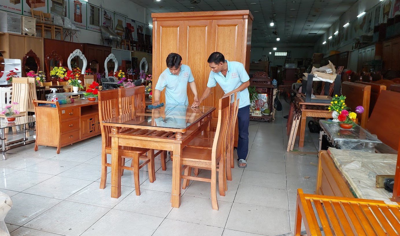 Bàn Ăn Gỗ Sồi 6 Ghế