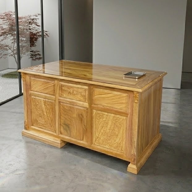 Bàn làm việc gỗ gõ đỏ