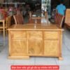 Bàn làm việc gỗ gõ đỏ tự nhiên MS 3439 Bàn làm việc gỗ gõ đỏ tự nhiên MS 3439