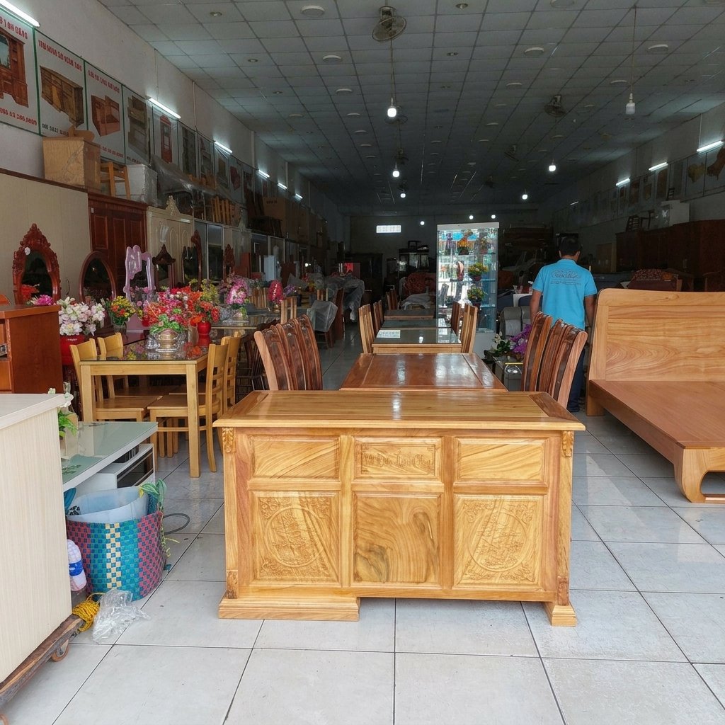 Bàn làm việc gỗ gõ đỏ