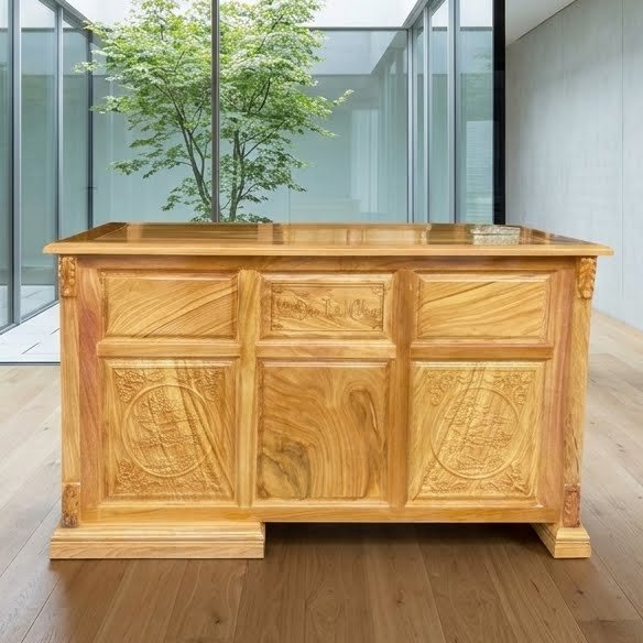 Bàn làm việc gỗ tự nhiên
