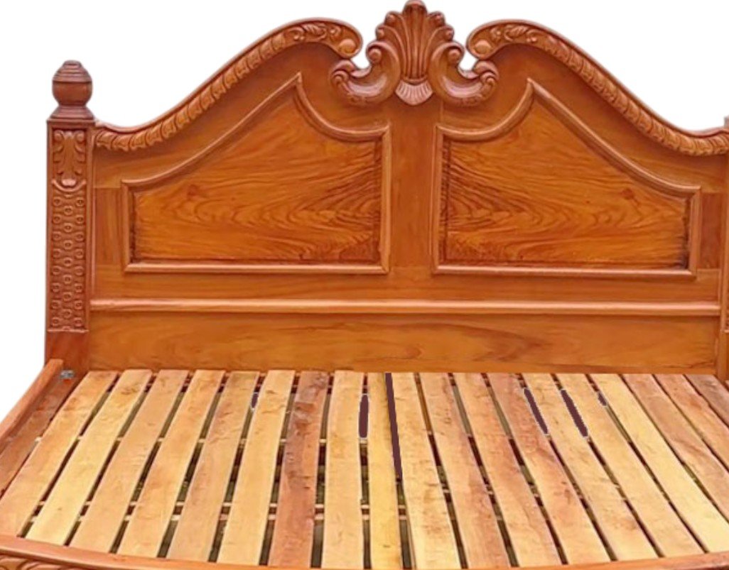 Chi tiết giường ngủ gỗ tự nhiên