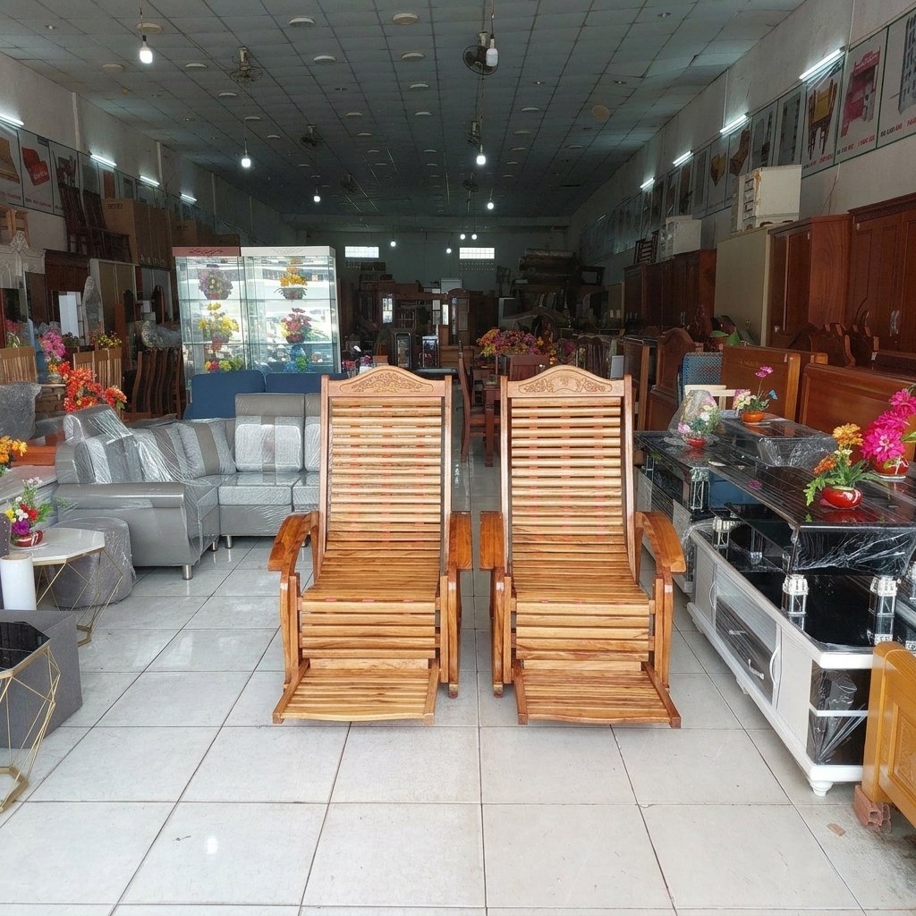 Ghế thư giãn gỗ căm xe